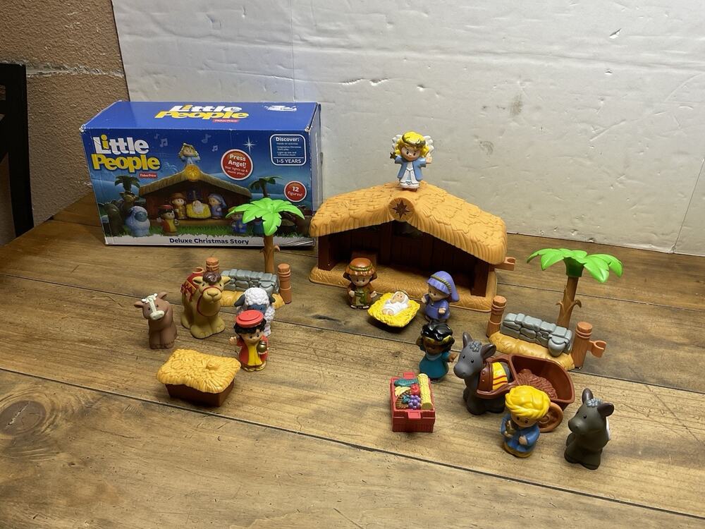Fisher-Price Little People Deluxe Christmas Story Nativity Set - Complete w/Box
